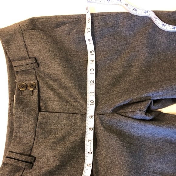 Women’s Ann Taylor LOFT 4P gray 100% wool pants. - Picture 6 of 8